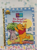 Vintage 1997 Disney's Winnie the Pooh: The Grand & Wonderful Day Little Golden Book Hardcover