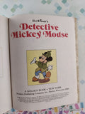 Vintage 1985 Disney's Detective Mickey Mouse Little Golden Book Hardcover