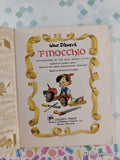 Vintage 1980 47th Printing Disney's Pinocchio Little Golden Book Hardcover