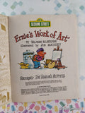 Vintage 1980 2nd Printing Sesame Street: Ernie's Work of Art Little Golden Book Hardcover