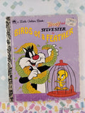 Vintage 1992 1st Printing Tweety and Sylvester in Birds of a Feather Little Golden Book Hardcover