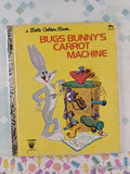 Vintage 1982 10th Printing Bugs Bunny's Carrot Machine Little Golden Book Hardcover