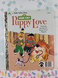 Vintage 1983 Sesame Street: Puppy Love Little Golden Book Hardcover