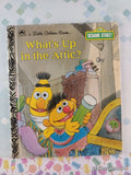 Vintage 1993 Sesame Street: What's Up in the Attic? Little Golden Book Hardcover