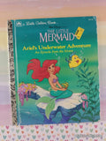 Vintage 1991 Disney's The Little Mermaid: Ariel's Underwater Adventure Little Golden Book Hardcover