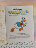 Vintage 1990 Donald Duck: Some Ducks Have All the Luck Little Golden Book Hardcover