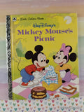 Vintage Disney's Mickey Mouse's Picnic Little Golden Book Hardcover