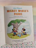 Vintage Disney's Mickey Mouse's Picnic Little Golden Book Hardcover