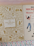 Vintage 1979 5th Printing Disney's Mickey Mouse & the Missing Mouseketeers Little Golden Book Hardcover