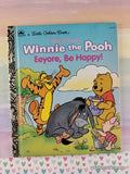 Vintage 1994 Disney's Winnie the Pooh: Eeyore, Be Happy! Little Golden Book Hardcover