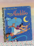 Vintage 1992 Disney's Aladdin Little Golden Book Hardcover