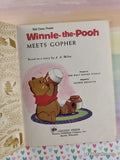 Vintage 1974 7th Printing Disney's Winnie-the-Pooh Meets Gopher Little Golden Book Hardcover