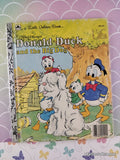 Vintage 1986 Disney's Donald Duck & the Big Dog Little Golden Book Hardcover