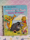 Vintage 1993 Disney's Winnie the Pooh: Eeyore, Be Happy! Little Golden Book Hardcover