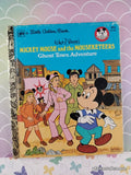 Vintage 1977 Disney's Mickey Mouse & the Mouseketeers: Ghost Town Adventure Little Golden Book Hardcover