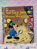 Vintage 1979 5th Printing Disney's Mickey Mouse & the Missing Mouseketeers Little Golden Book Hardcover