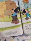 Vintage 1974 Disney's Mickey Mouse & the Great Lot Plot Little Golden Book Hardcover