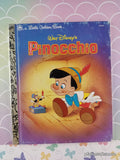 Vintage 1990 Disney's Pinocchio Little Golden Book Hardcover