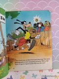 Vintage 1984 1st Printing Disney's Sport Goofy & the Racing Robot Little Golden Book Hardcover