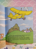Vintage 1987 Disney's Mickey Mouse Heads for the Sky Little Golden Book Hardcover