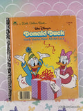 Vintage 1987 Disney's Donald Duck: Some Ducks Have All the Luck Little Golden Book Hardcover