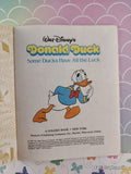 Vintage 1987 Disney's Donald Duck: Some Ducks Have All the Luck Little Golden Book Hardcover