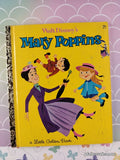 Vintage 1964 1st Printing Disney's Mary Poppins Little Golden Book Hardcover
