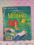 Vintage 1989 1st Printing Disney's The Little Mermaid Little Golden Book Hardcover