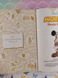 Vintage 1987 Disney's Mickey Mouse Heads for the Sky Little Golden Book Hardcover