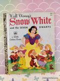 Vintage 1976 40th Printing Disney's Snow White & the Seven Dwarfs Little Golden Book Hardcover