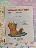 Vintage 1978 14th Printing Disney's Winnie-the-Pooh Meets Gopher Little Golden Book Hardcover