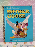 Vintage 1973 17th Printing Disney's Mother Goose Little Golden Book Hardcover