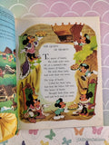 Vintage 1973 17th Printing Disney's Mother Goose Little Golden Book Hardcover