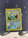 Vintage Rare Misty's Golduck 12/132 Gym Challenge Holographic Pokemon Card - VG