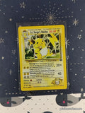 Vintage Rare Lt. Surge's Raichu 11/132 Gym Challenge Holographic Pokemon Card - VG
