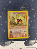 Vintage Rare Blaine's Arcanine 1/132 Gym Challenge Holographic w/Swirl Pokemon Card - LP