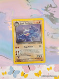 Vintage Rare Dark Machamp 10/82 Team Rocket Holographic Pokemon Card - NM