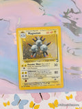 Vintage Rare Magneton 9/130 Base Set 2 Holographic w/Swirl Pokemon Card - VG