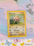 Vintage Rare Hitmonchan 8/130 Base Set 2 Holographic Pokemon Card - VG