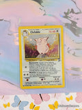 Vintage Rare Clefable 5/130 Base Set 2 Holographic w/Swirl Pokemon Card - VG