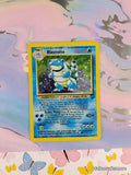 Vintage Rare Blastoise 2/130 Base Set 2 Holographic Pokemon Card - MP/Creased