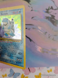 Vintage Rare Blastoise 2/130 Base Set 2 Holographic Pokemon Card - MP/Creased