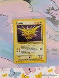 Vintage Rare Zapdos 15/62 Fossil Holographic Pokemon Card - VG
