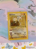 Vintage Rare Hitmonlee 7/62 Fossil Holographic Pokemon Card - NM