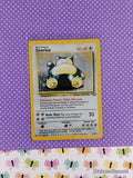 Vintage Rare Snorlax 11/64 Jungle Holographic Pokemon Card - LP