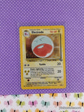 Vintage Rare Electrode 2/64 Jungle Holographic Pokemon Card - VG