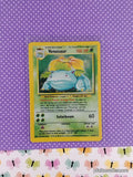 Vintage Rare Venusaur 15/102 Base Set Holographic Pokemon Card - LP