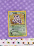 Vintage Rare Nidoking 11/102 Base Set Holographic Pokemon Card - LP