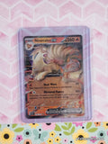 Pokemon TCG Ninetales ex MEW 038/165 Scarlet & Violet Full Art Holo Card - NM