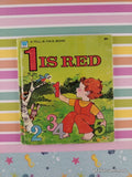 Vintage 1974 1 Is Red Whitman Tell-a-Tale Miniature Hardcover